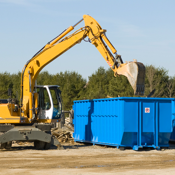 how does a residential dumpster rental service work in Estell Manor